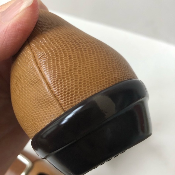 Cole Haan Leather Nike Air Buckle Flats Size 7.5 - Picture 8 of 11